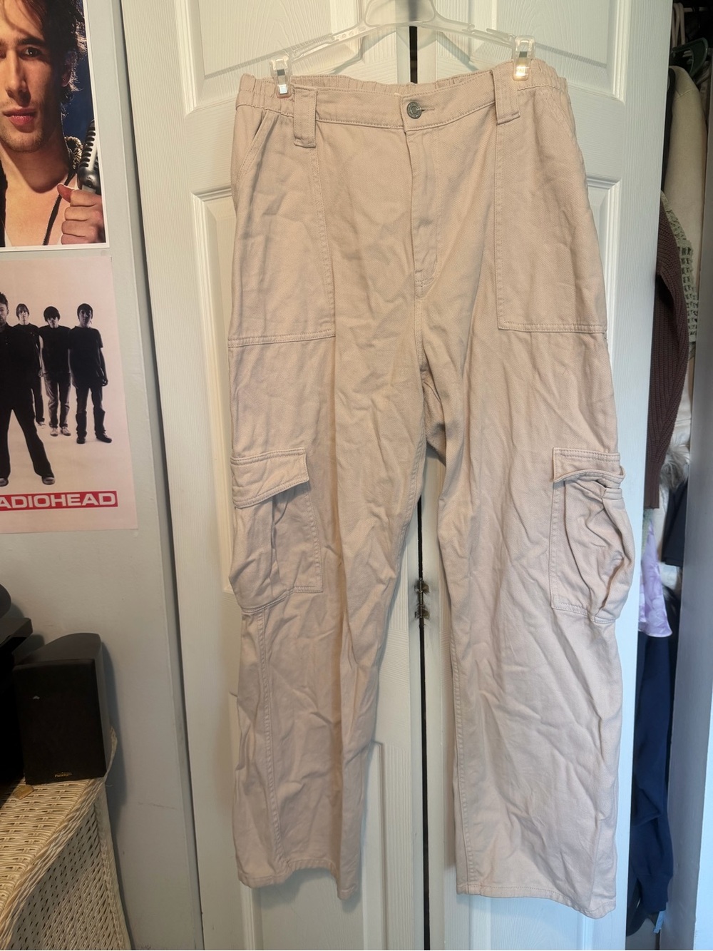 Garage Women’s Light Tan Cargo Pants with Utility Pockets